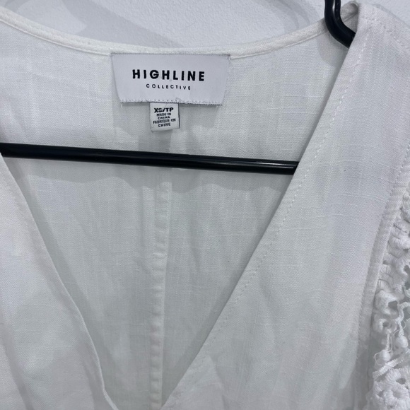 HIGHLINE Collective
White Linen Dress size xs white prairie - Picture 4 of 5
